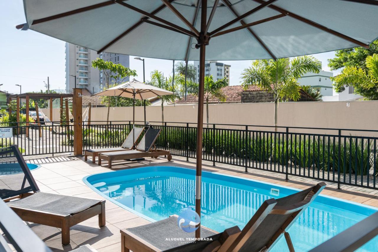 Apartamento Com Vista Mar, Ar-Condicionado, Wi-Fi Condominio Com Piscina, Quadra De Esportes Playground Infantil A 15 Minutos Do Beto Carreiro Piçarras المظهر الخارجي الصورة